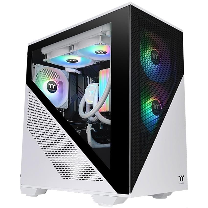 Gabinete Thermaltake Divider 170 Tg Argb Snow 2 Fans Blanco Atx Micro Tower